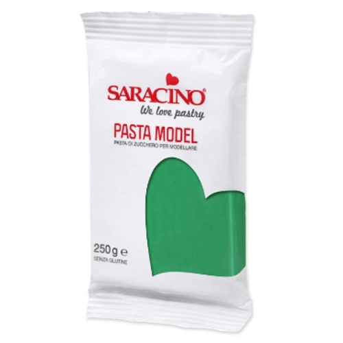 Masa cukrowa Saracino zielona 250g lukier plastyczny do modelowania figurek